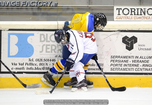2015-11-07 Torino Bulls-Hockey Milano Rossoblu U14 (6-2)